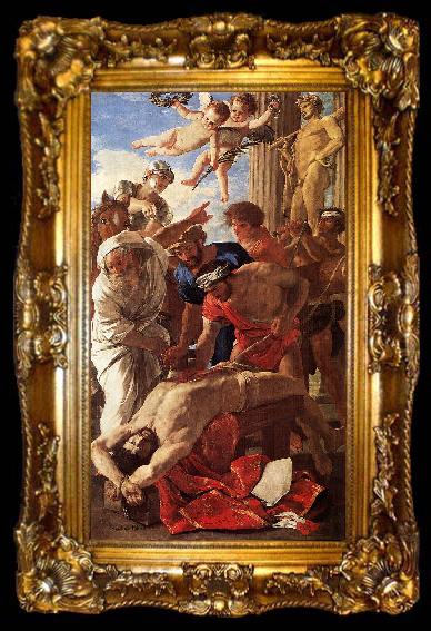 framed  POUSSIN, Nicolas The Martyrdom of St Erasmus sg, ta009-2